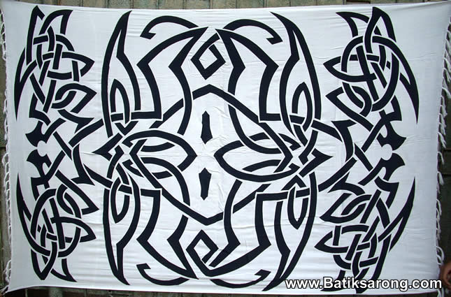 sarong from Bali with Celtic motif