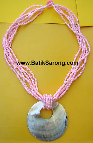 MOP SHELL NECKLACE FROM BALI INDONESIA