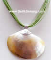 Bali Silver Necklace with Pearl Shell