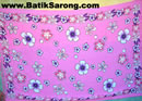 Sarongs Flowers Motif