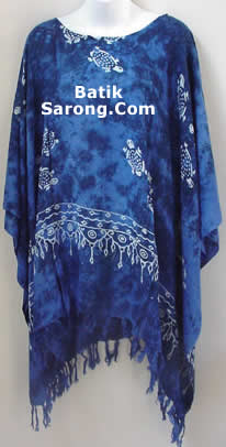 RAYON BATIK PONCHO TOPS BEACHWEARS INDONESIA