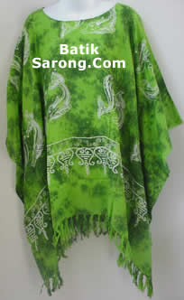 RAYON BATIK PONCHO TOPS BEACHWEARS INDONESIA