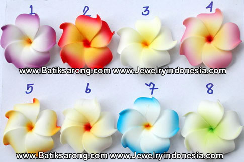 Plumeria Flowers Hair Clips Wholesale FIMO Flowers Hair Clips Accessories