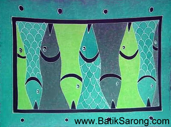 handpainted sarongs from Bali