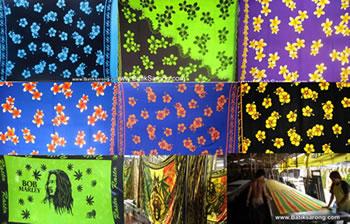 Sarongs Factory in Denpasar Bali Indonesia