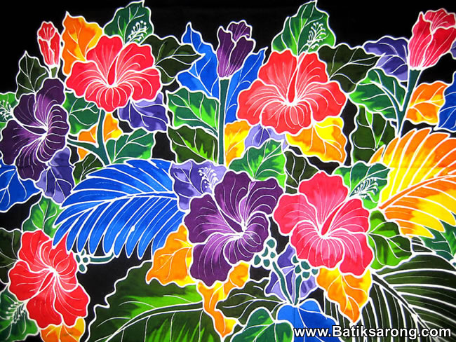 HP6-11 Flower Sarongs Bali