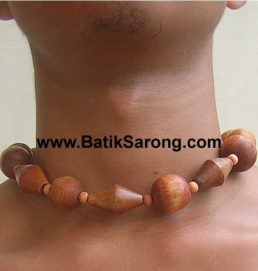 Wood Necklaces for Men Jewelry Accessories from Indonesia