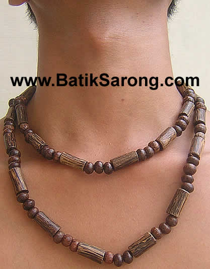 Wood Necklaces for Men Jewelry Accessories from Indonesia