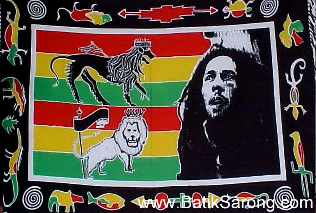 Rasta Color Sarongs from Indonesia