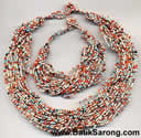 Beads Bracelet with Matching Necklace from Bali