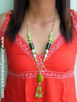 Glass Beads Necklaces from Bali Indonesia Handcrafted Recylcle Glass Jewelry catalog fashion jewelry