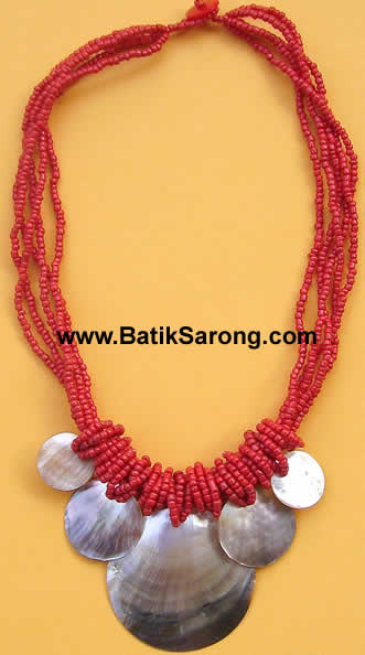 beads necklaces made in Indonesia