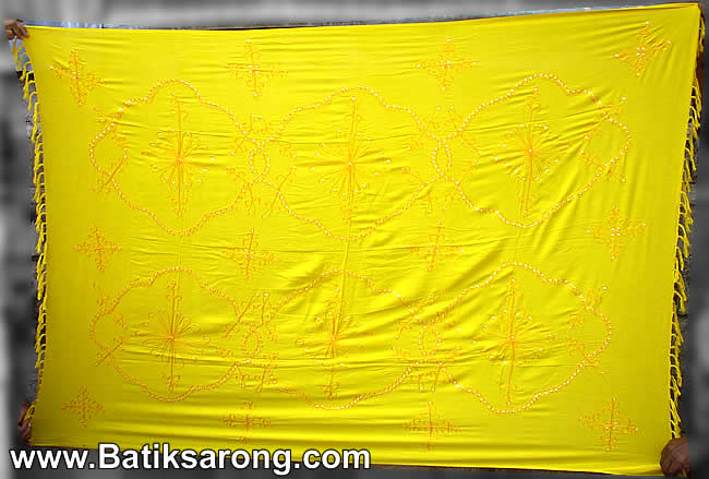 Embroidered Sarongs Indonesia Manufacturer Company Bali Pareo Sarongs