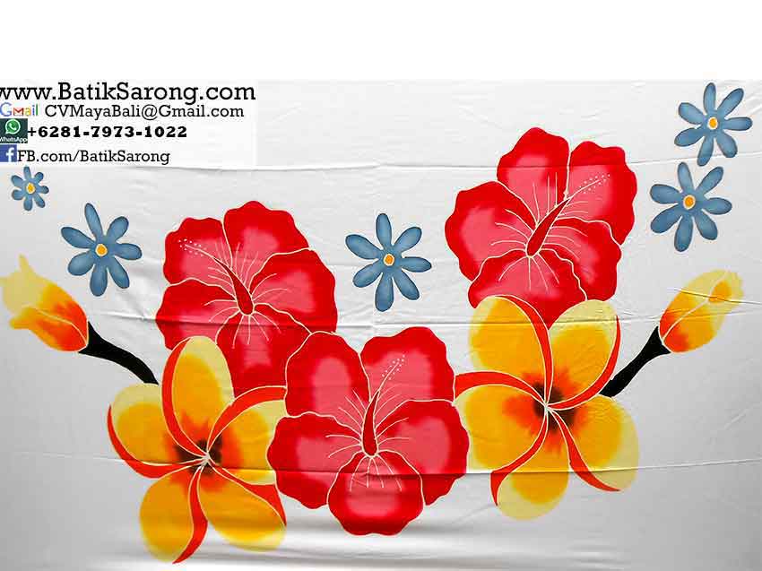 HP4-18 Bali Batik Handpainted Sarongs
