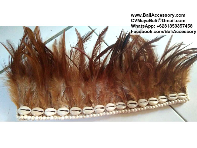 Feathers Cowrie Sea Shells Fashion Accessories Costume Jewellery Bali Indonesia