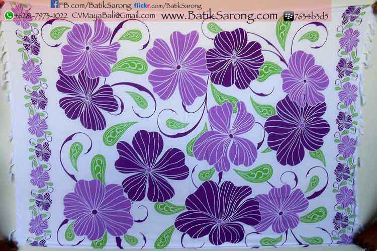 Sarongs Flowers Motif