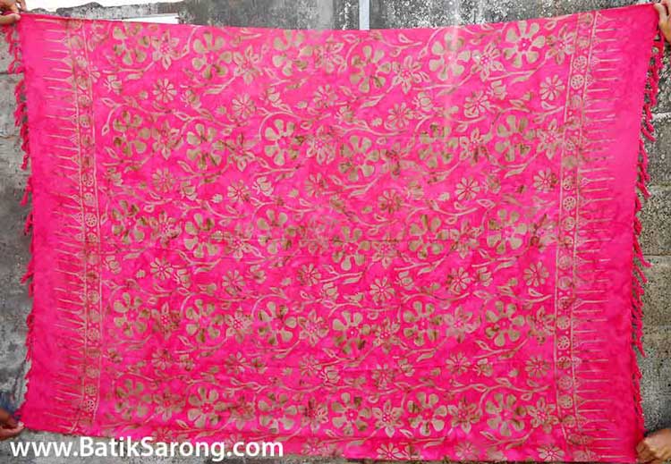 Bali Sarongs Hand stamp batik sarongs wrap from Bali