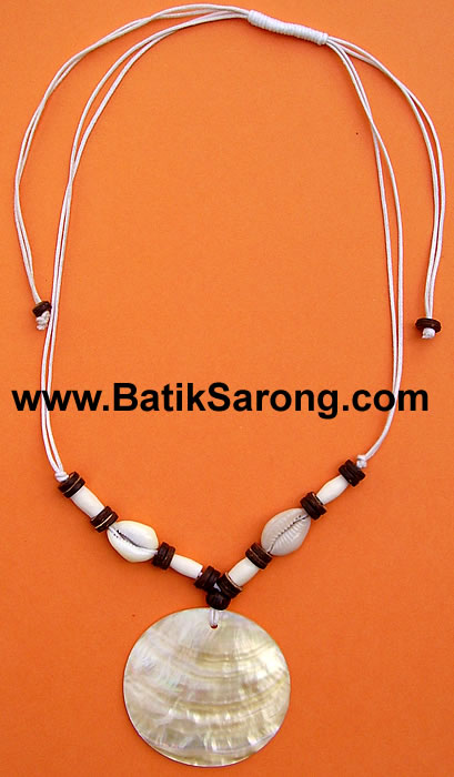 Mother pearl shell costume jewelry made in Indonesia