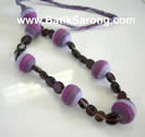 GLASS BEADS NECKLACES from BALI INDONESIA SEA SHELLS JEWELRY