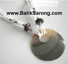 GLASS BEADS NECKLACES from BALI INDONESIA SEA SHELLS JEWELRY