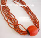 GLASS BEADS NECKLACES from BALI INDONESIA SEA SHELLS JEWELRY