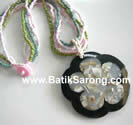 GLASS BEADS NECKLACES from BALI INDONESIA SEA SHELLS JEWELRY