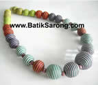 GLASS BEADS NECKLACES from BALI INDONESIA SEA SHELLS JEWELRY