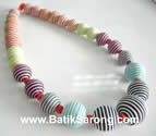 GLASS BEADS NECKLACES from BALI INDONESIA SEA SHELLS JEWELRY