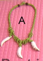 Seashell Claws Necklace with Beads