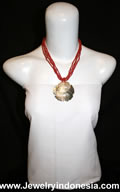 Seashell Necklace with Beads BEADS JEWELRY INDONESIA