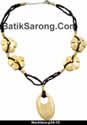 Beads Necklace with Stone Marble
