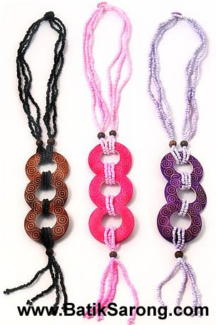 Coconut Shell Necklace Fashion Jewelry from Factory in Bali Indonesia