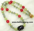 Necklaces with Glass Beads from Indonesia