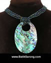 Beads and Paua Shell Necklace