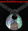 Abalone Shell and Beads Necklace