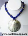 Pearl Shell Glass Beads and Coc Shell Beads Necklace from Bali