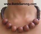 Wood Necklaces for Men Jewelry Accessories from Indonesia