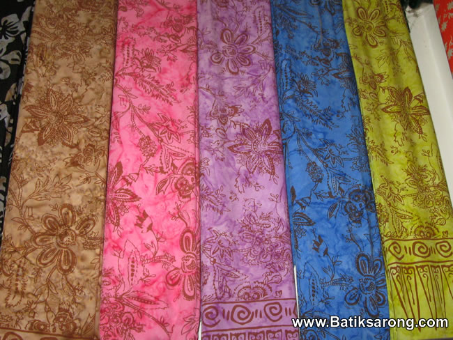 Batik Sarongs Bali Indonesia