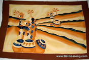 Sarongs with handpainted with African Style