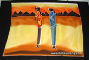 Sarongs with handpainted with African Style