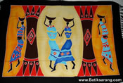 Sarongs with handpainted with African Style