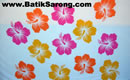 Sarongs Flowers Motif From Bali