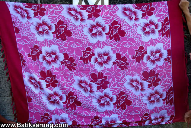 PRINT-P4-9 Sarong from Bali Indonesia. Printed Sarongs from Bali