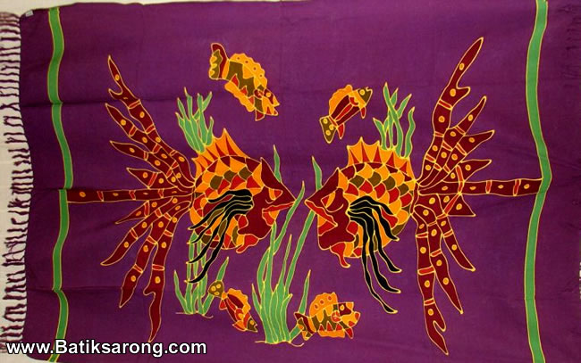 HP14-20 Bali Pareo Handpainted Sarong Handpainted Manufacturer Bali 