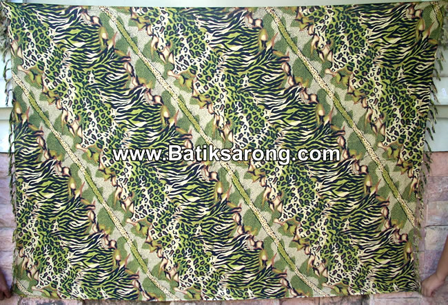 Animal Print Sarongs Made in Bali Indonesia